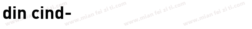 din cind字体转换